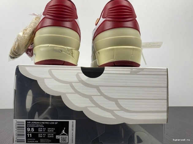 DJ4375-106 2 SP Red Off-White White Low Retro Jordan 1205